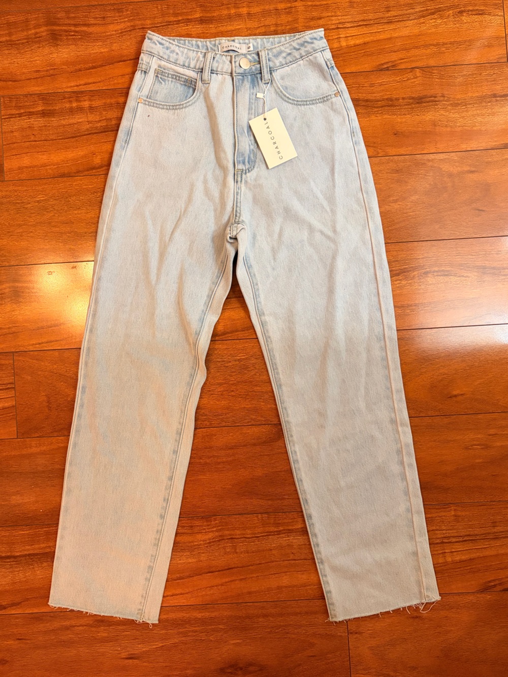 High-Rise Light Wash Women’s Jeans - Relaxed Straight by Charcoal